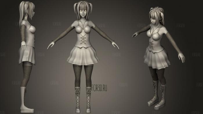 Misa Amane stl model for CNC